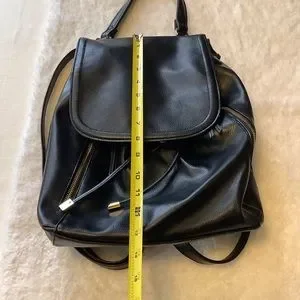 Faux Leather Black Drawstring Backpack Bucket Shoulder Bag Amazon.com: Leather Bucket Bags for Women Crossbody Fringe  main image 3